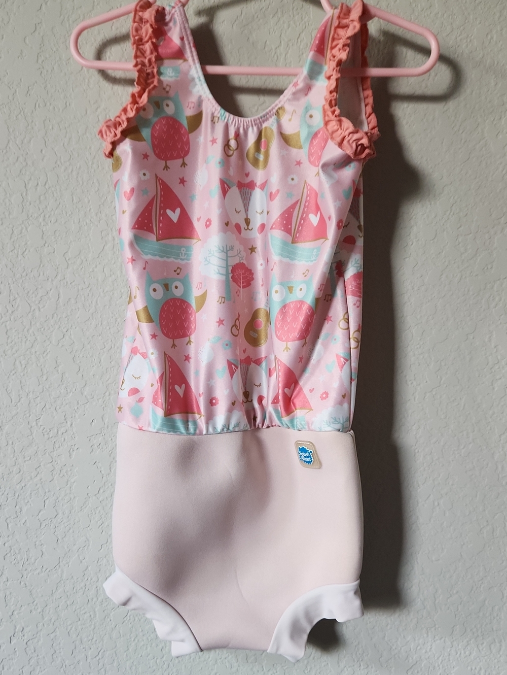 Splash About Happy Nappy Swimsuit Diaper  with Ruffle Straps
